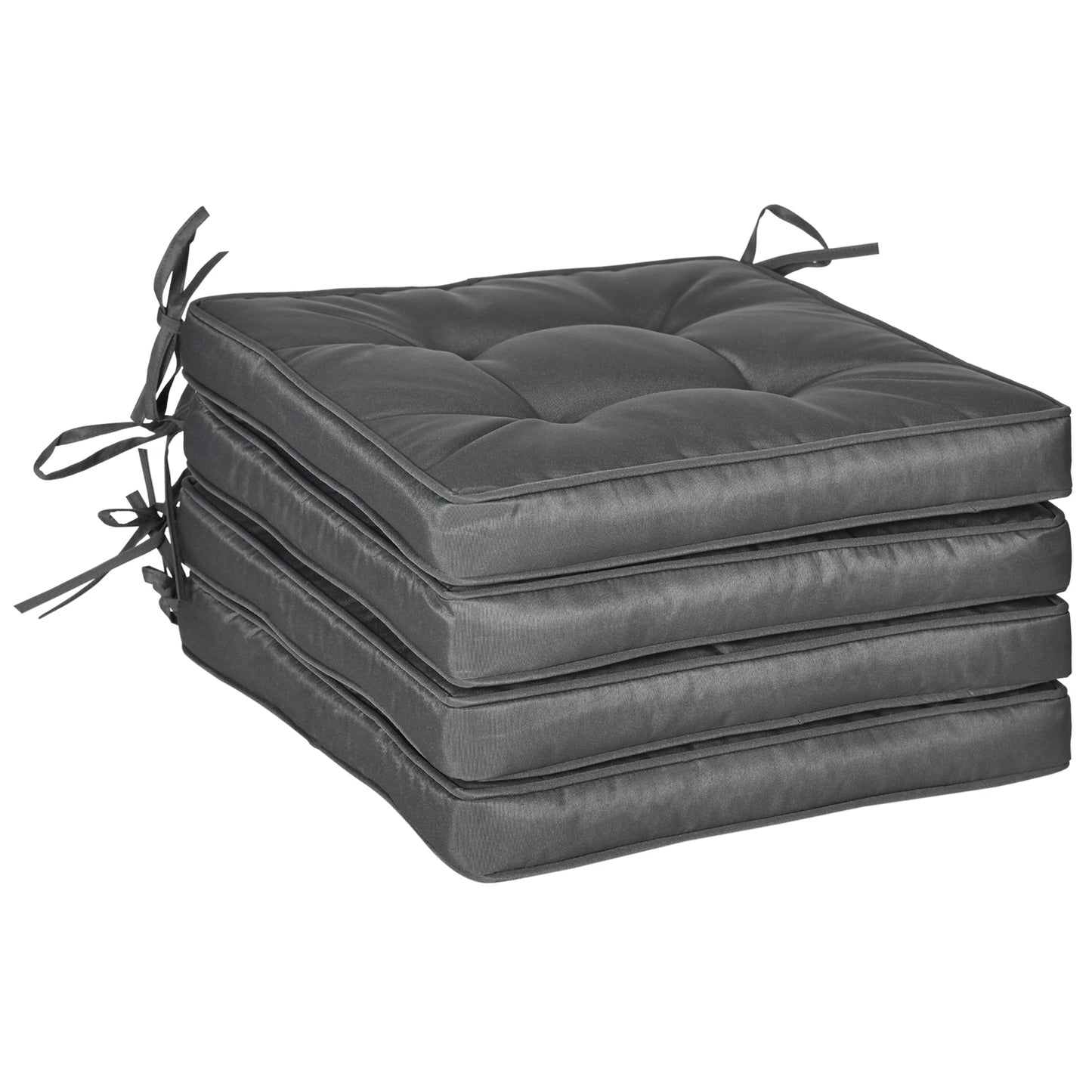 Garden Seat Cushion with Ties