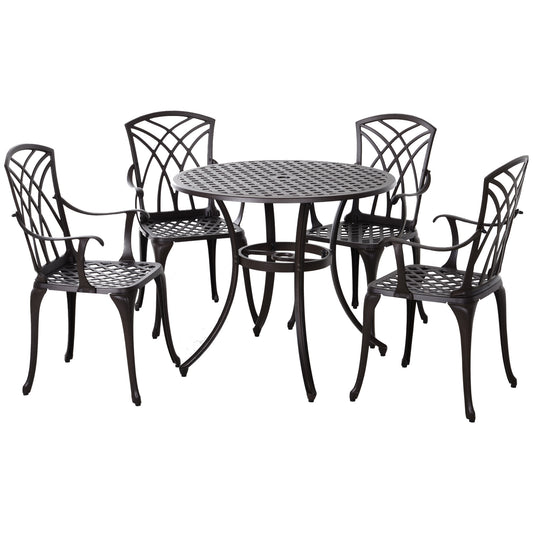 5 Pieces Garden Dining Set for 4