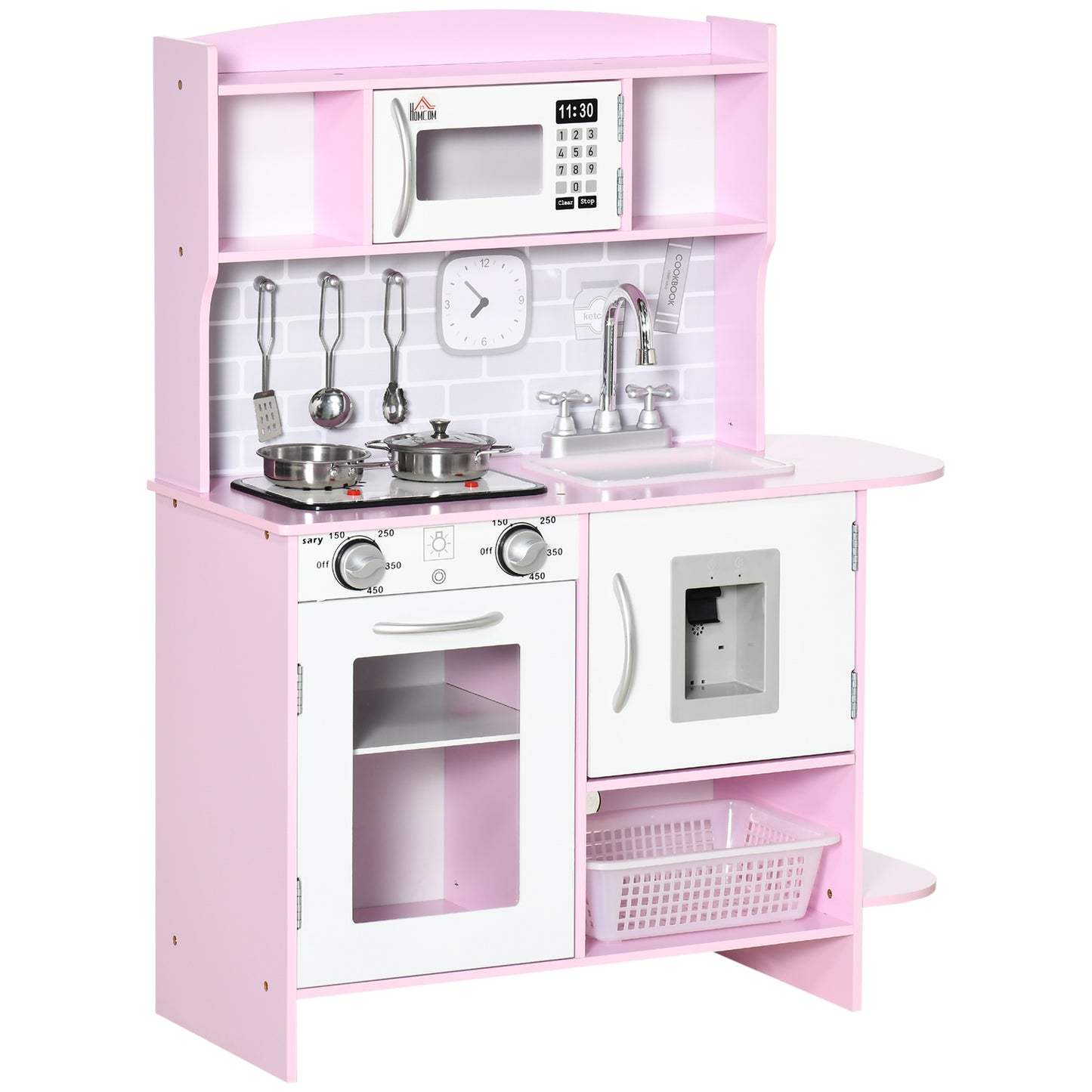 Kids Kitchen Playset, with Lights, Sounds, Microwave, Sink and Storage