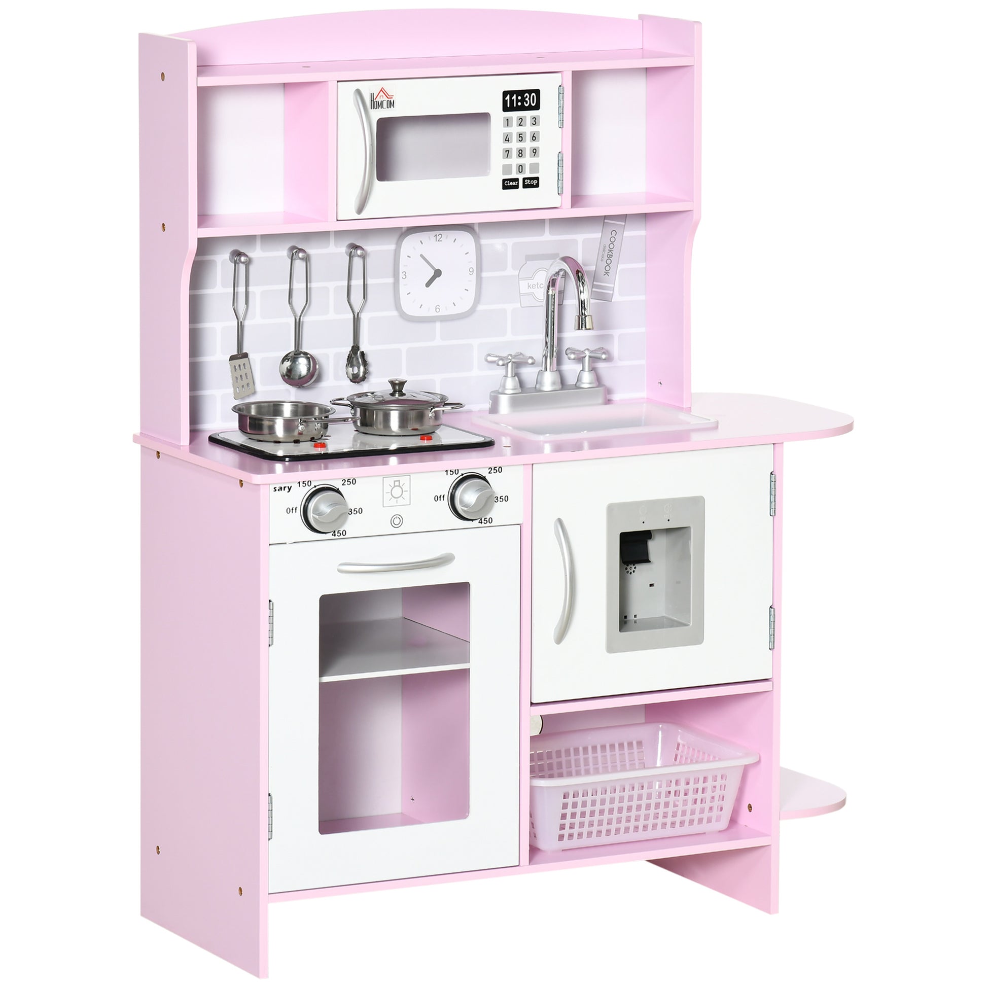 Kids Kitchen Playset, with Lights, Sounds, Microwave, Sink and Storage