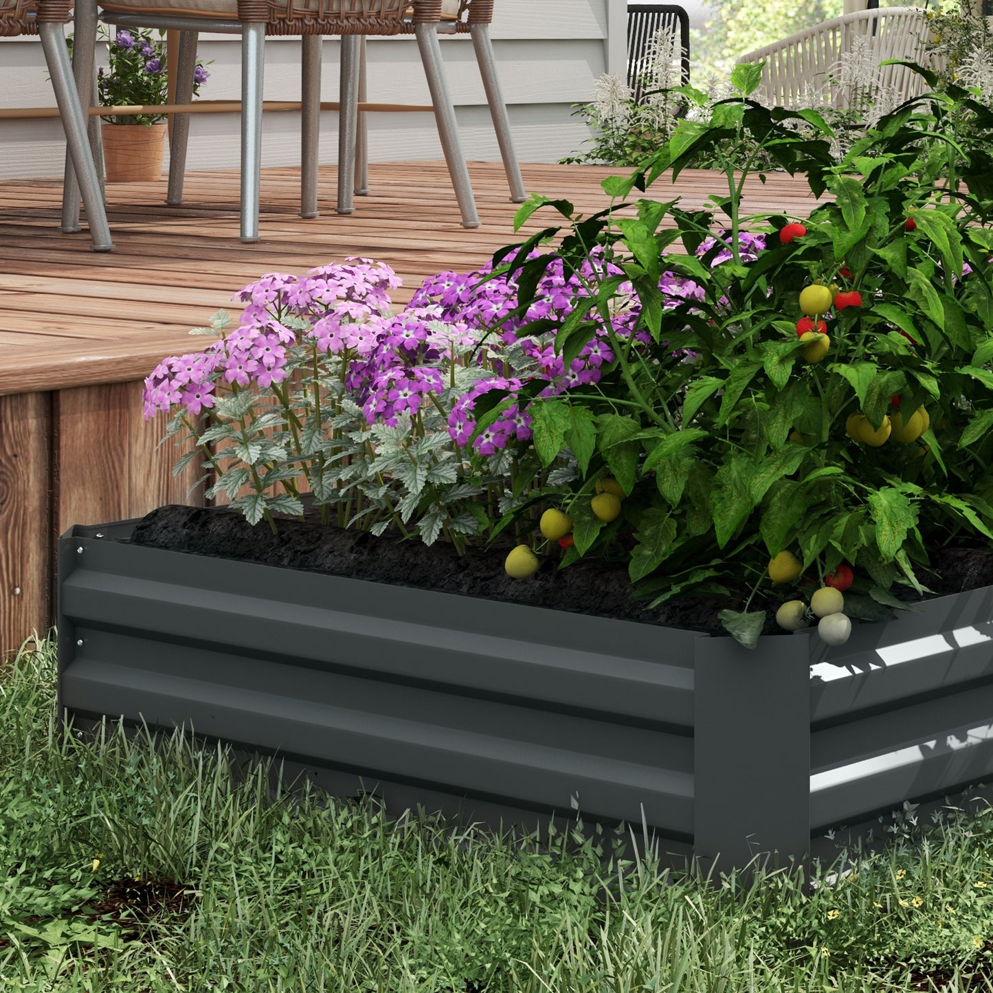 Set of 2 291L Raised Garden Bed