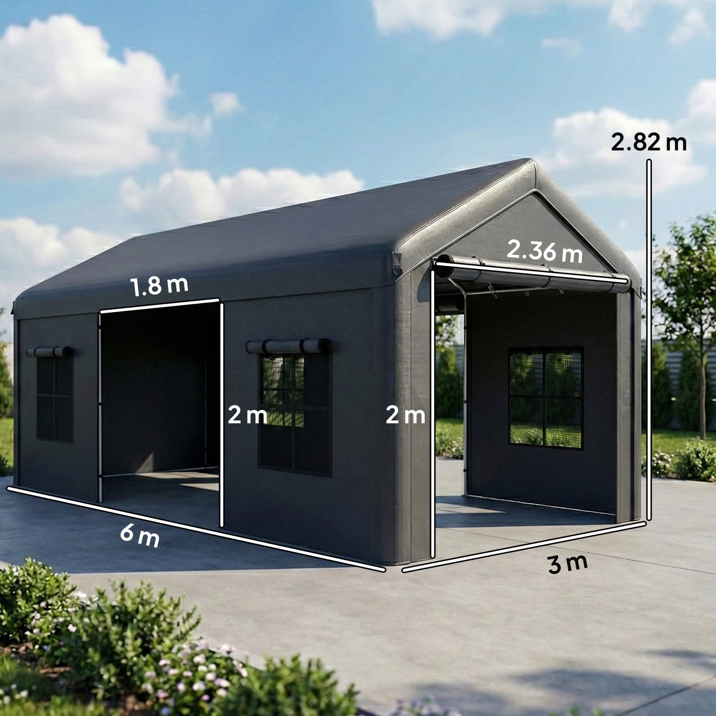 3 x 6 m Heavy Duty Carport
