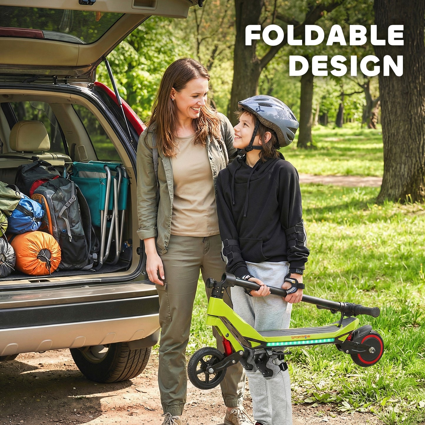 Electric Scooter for Kids, Foldable E Scooter for Age Age 6+