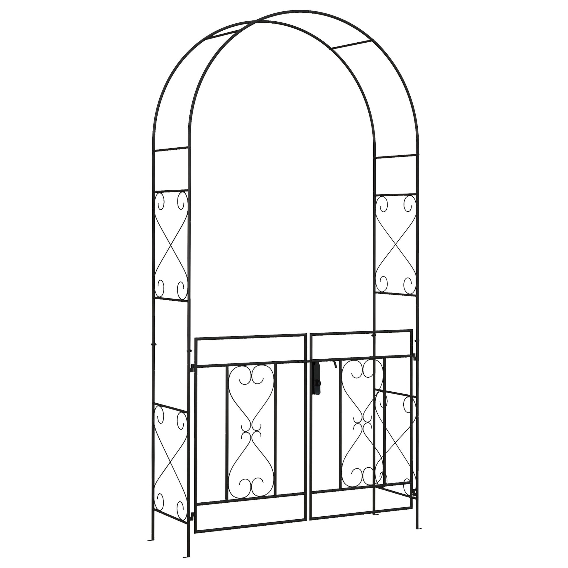 Decorative Garden Arch, with Gate