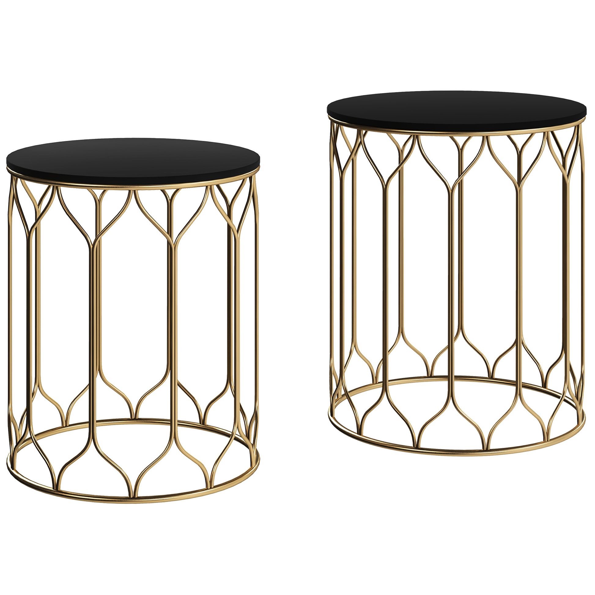Round Coffee Table Set of 2