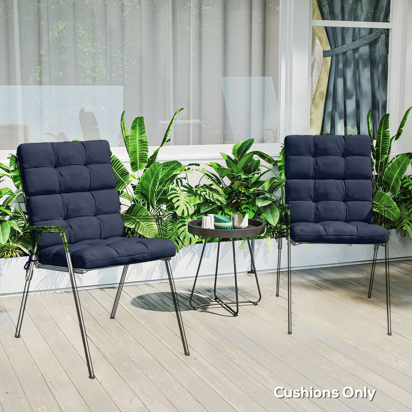 2-Piece Seat Cushion Replacement with Backrest (3)