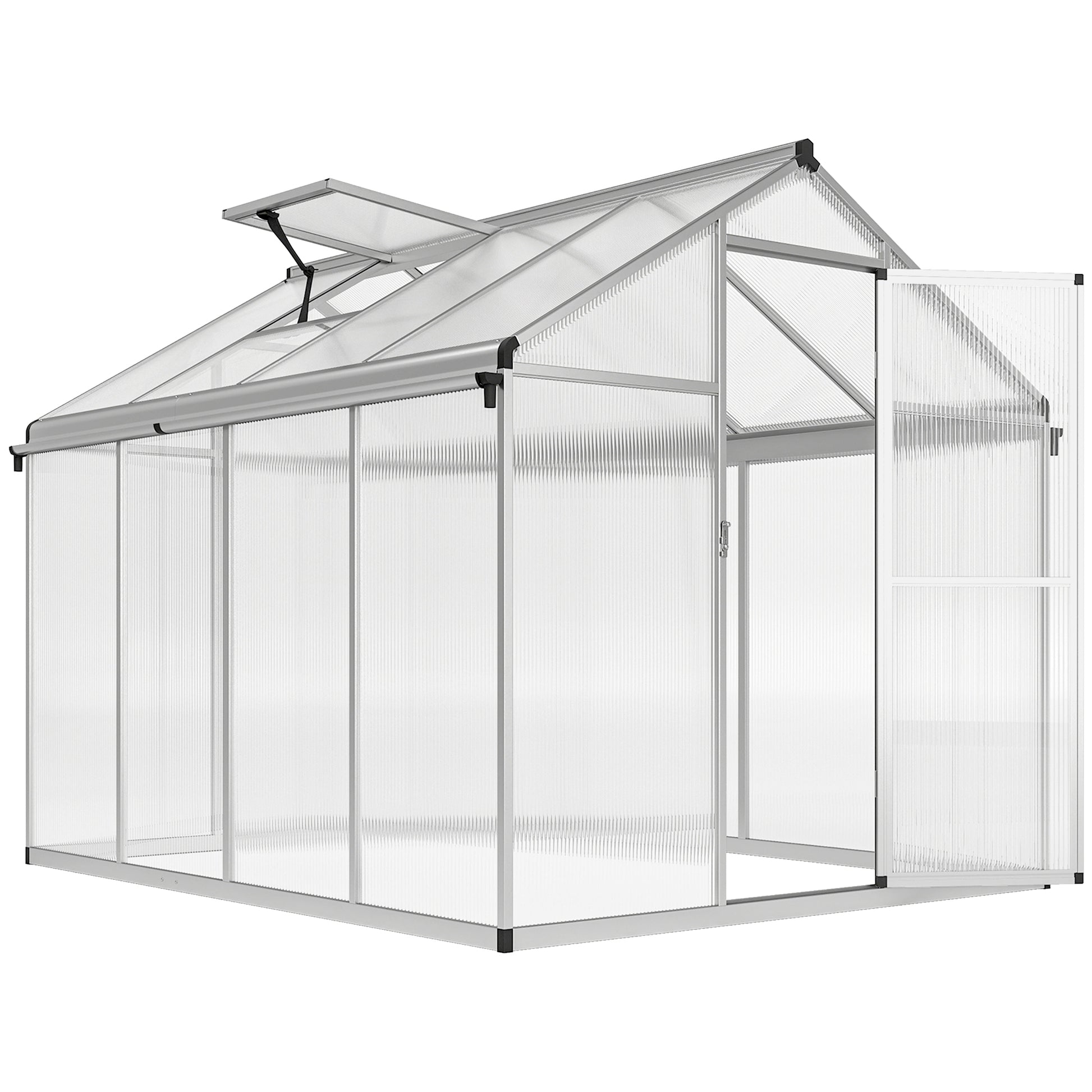 8 x 6ft Aluminium Frame Greenhouse