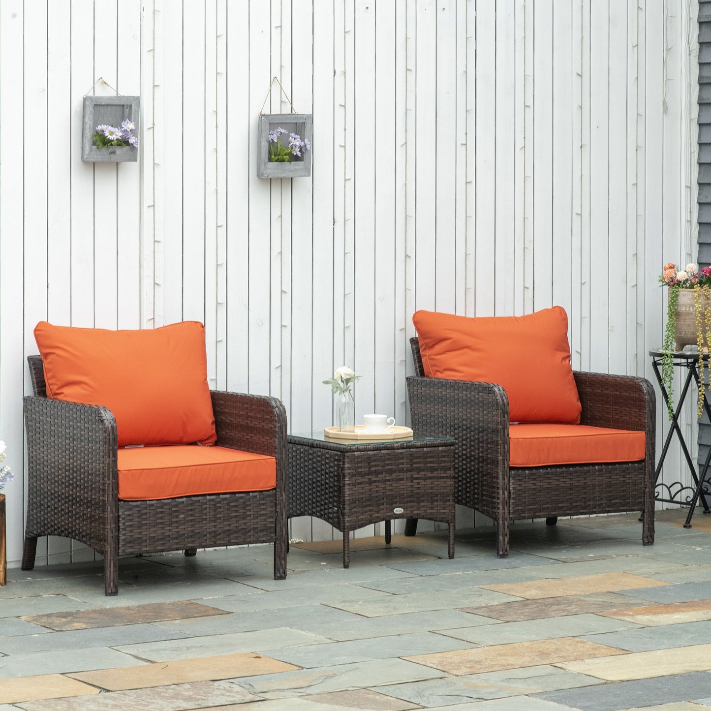 5 Pieces PE Rattan Garden Furniture Set (1)