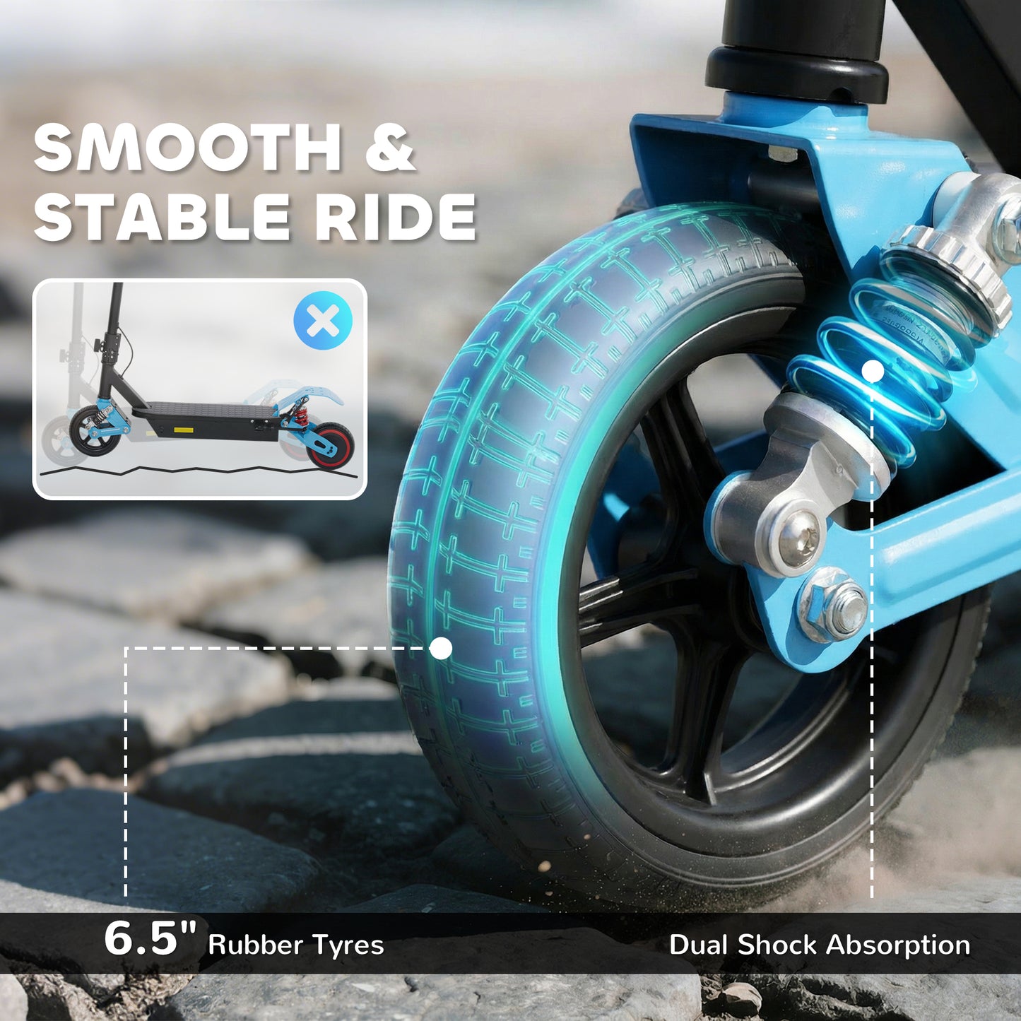 Foldable Kids Electric Scooter with LCD Display