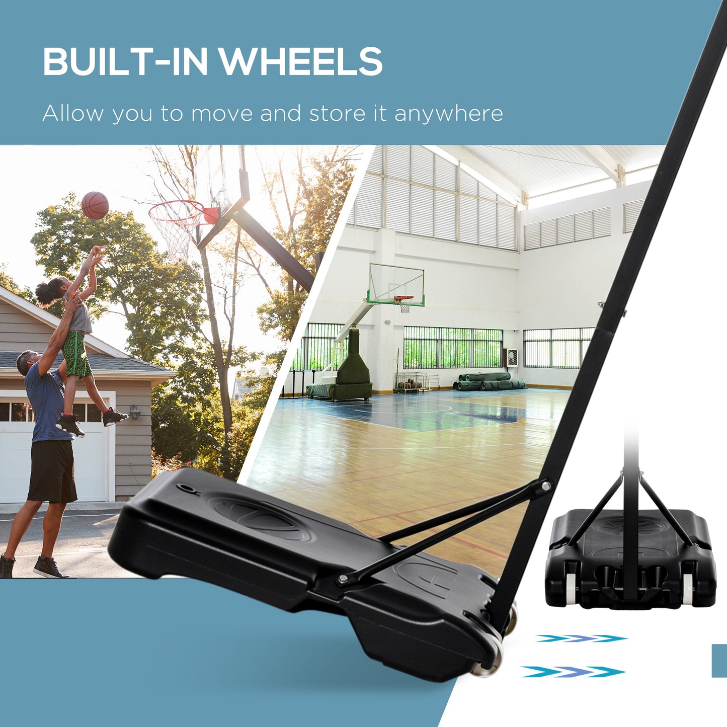 Basketball Hoop Outdoor, Portable Basketball Hoop and Stand