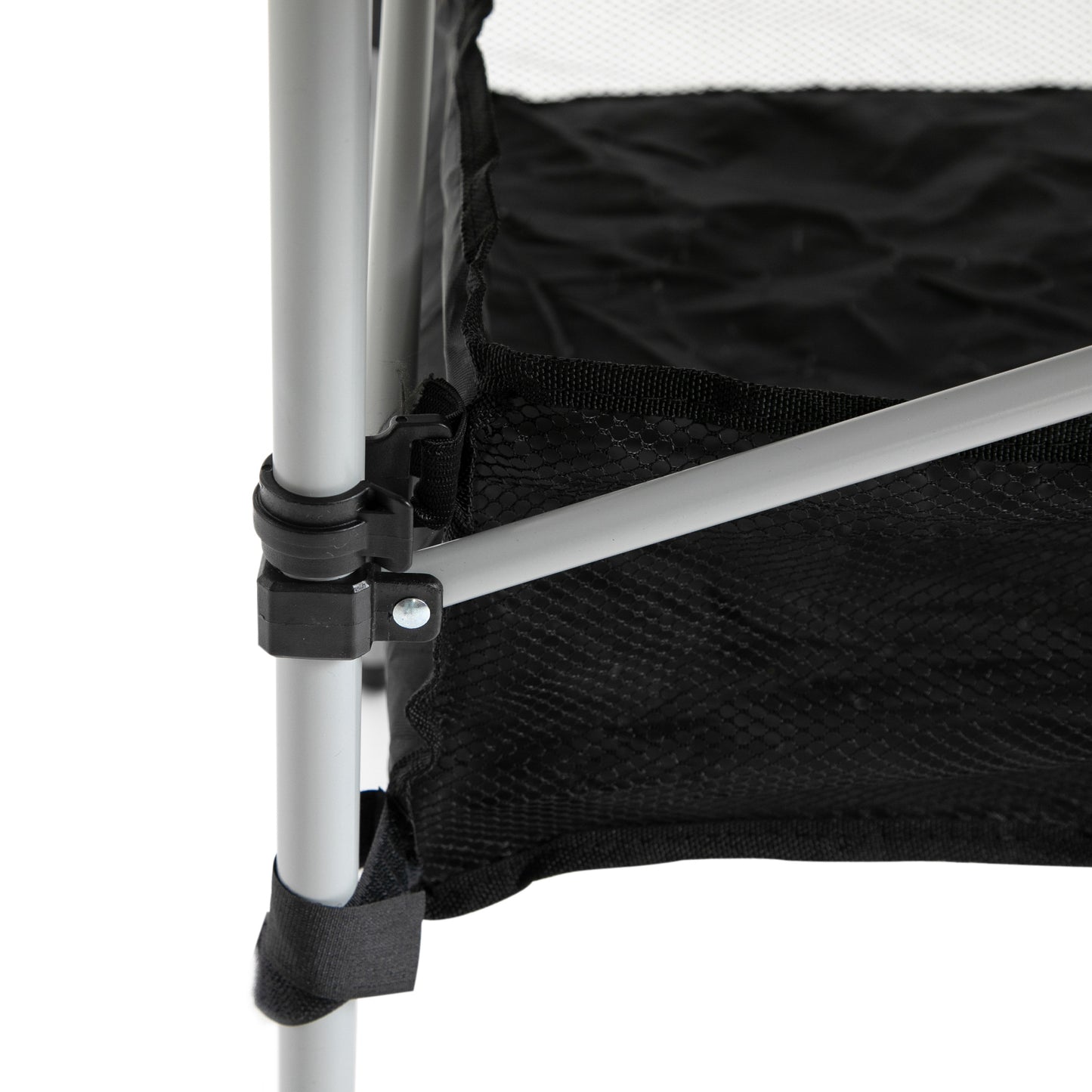 Portable Camping Table w/ Mesh Bag & Steel Frame Hiking Furniture