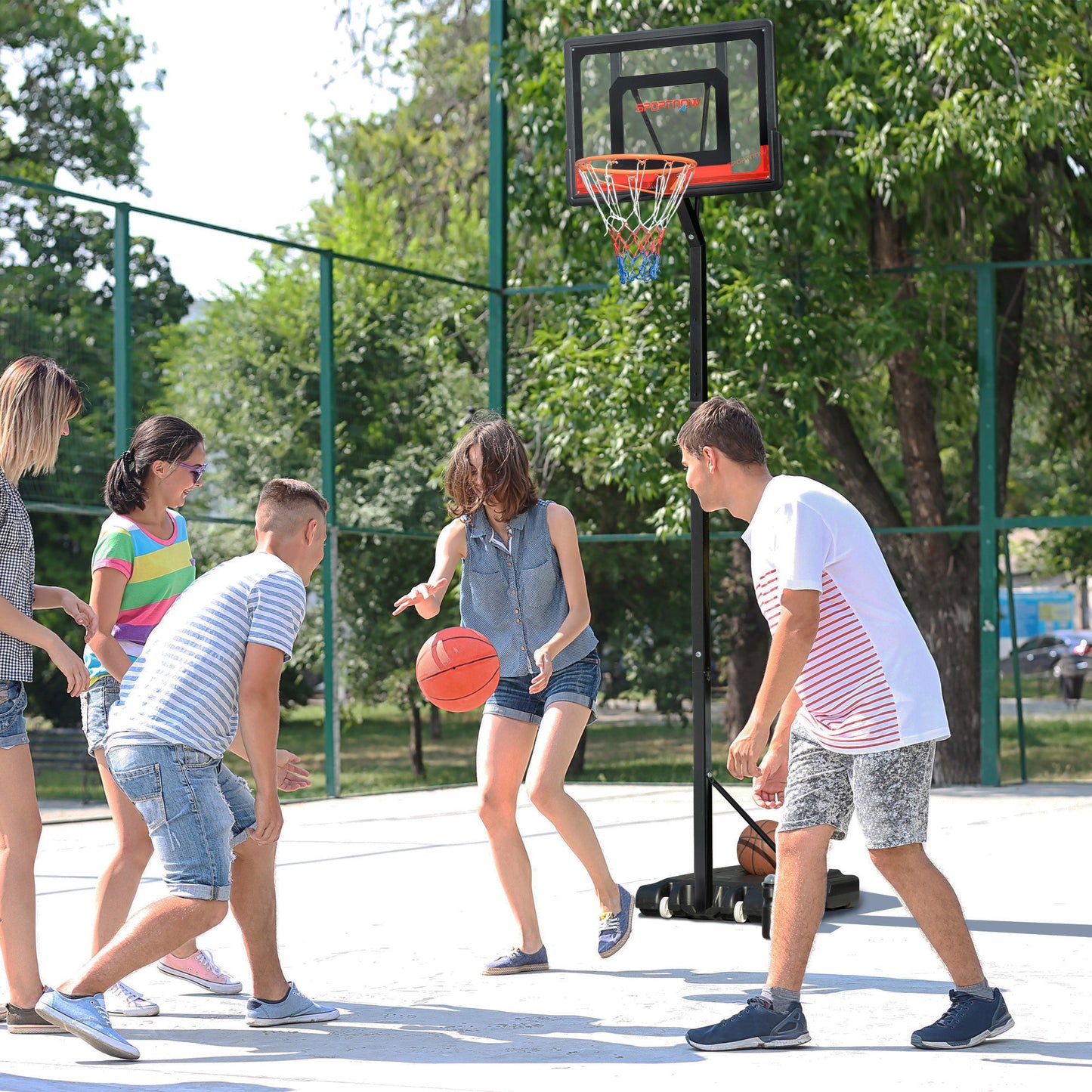 2.6-3.1m Adjustable Basketball Hoop