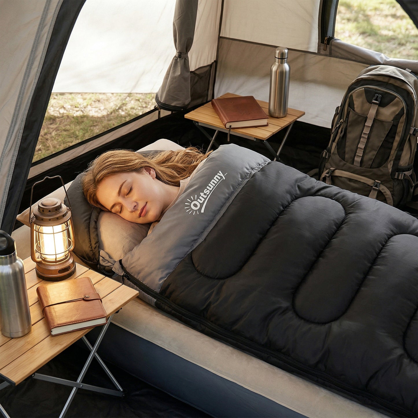 Sleeping Bag for Adults, Lightweight & Compact Sleeping Bag, 3 Seasons