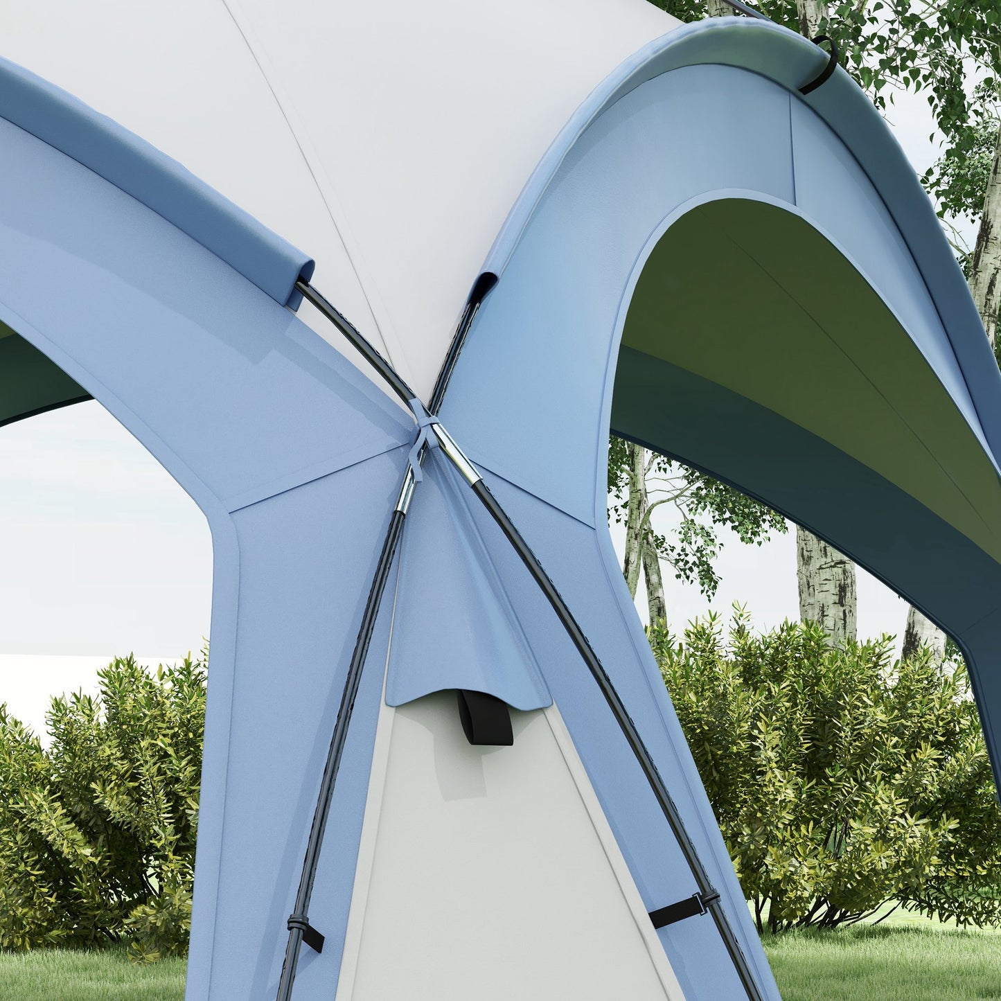 3.5 x 3.5M Camping Gazebo, Outdoor Event Shelter Dome Tent Garden (1)