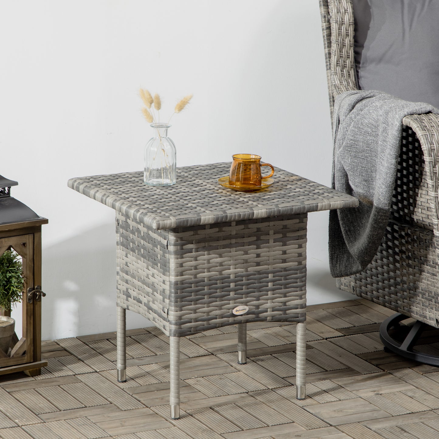 Rattan Side Table, Outdoor Coffee Table