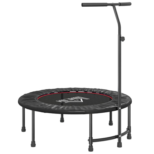 40" Fitness Trampoline with Adjustable Handle, Rebounder Trampoline