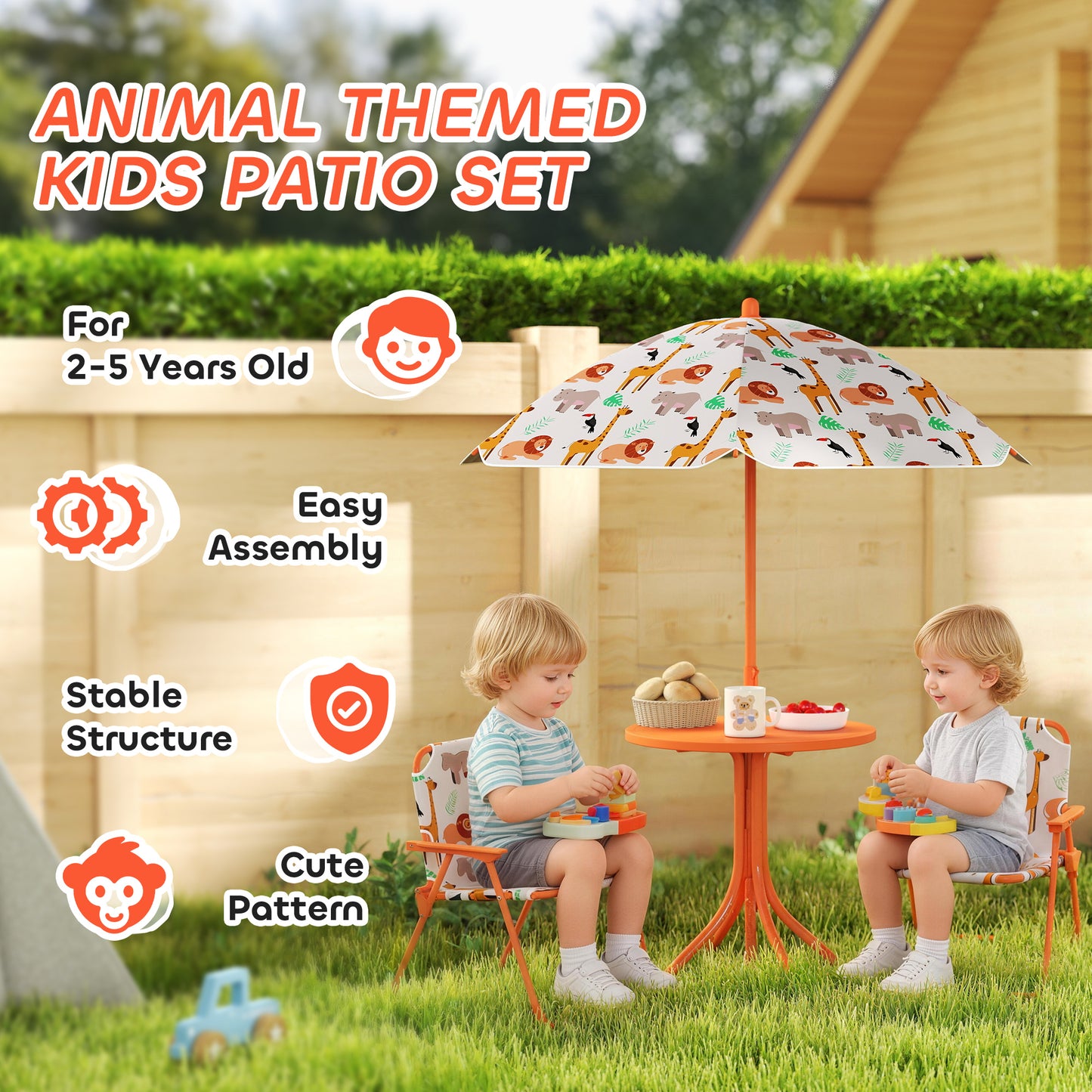 Kids Patio Set, Children Table and Chair Set