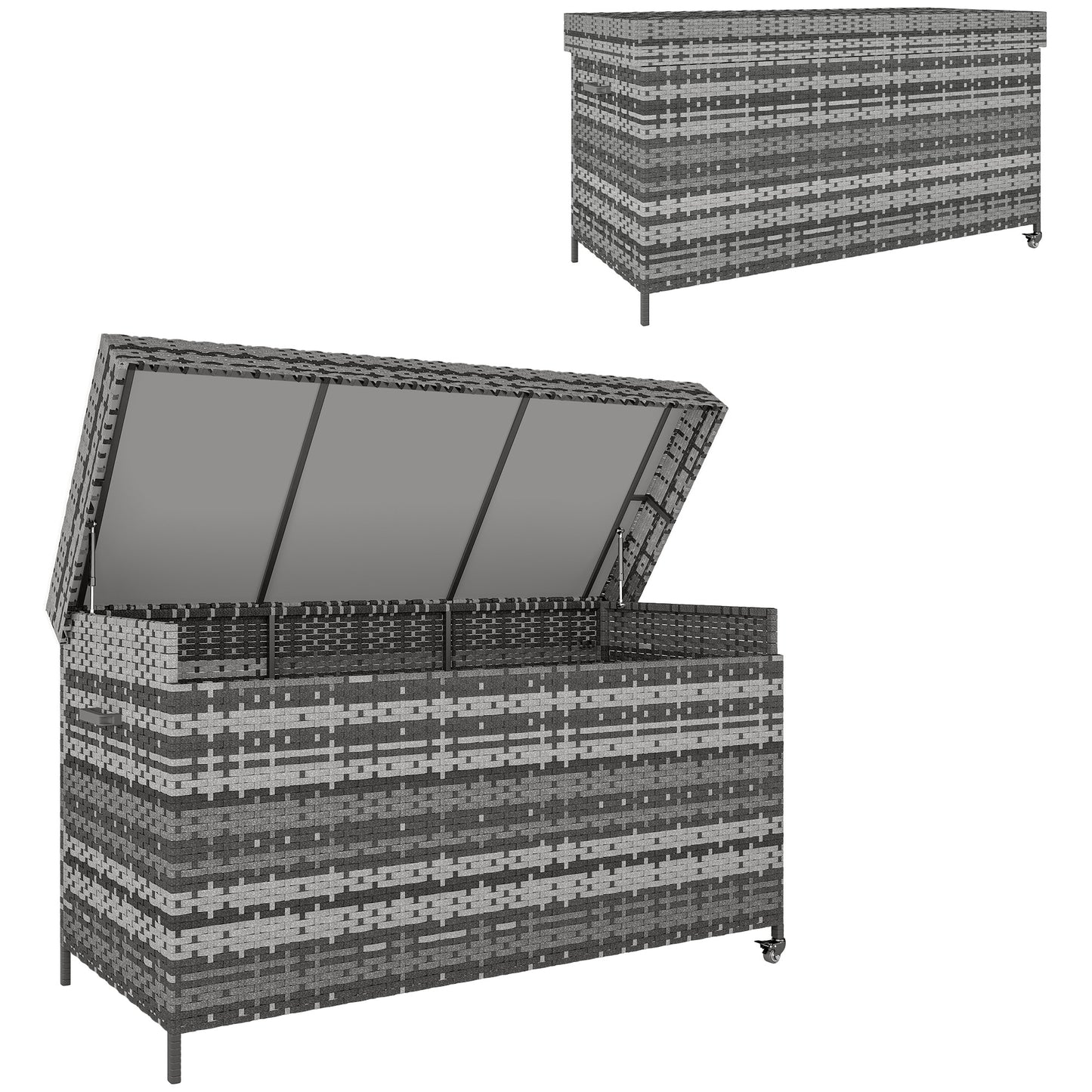 627 L Rattan Storage Box