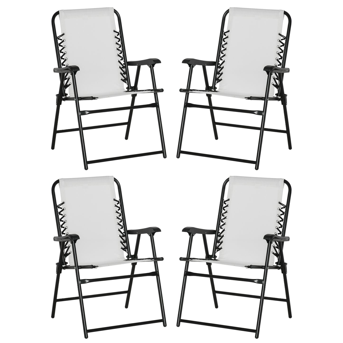 Pieces Patio Folding Chair Set