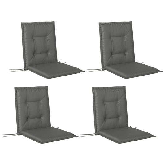 Set of Four Padded Garden Seat Cushions