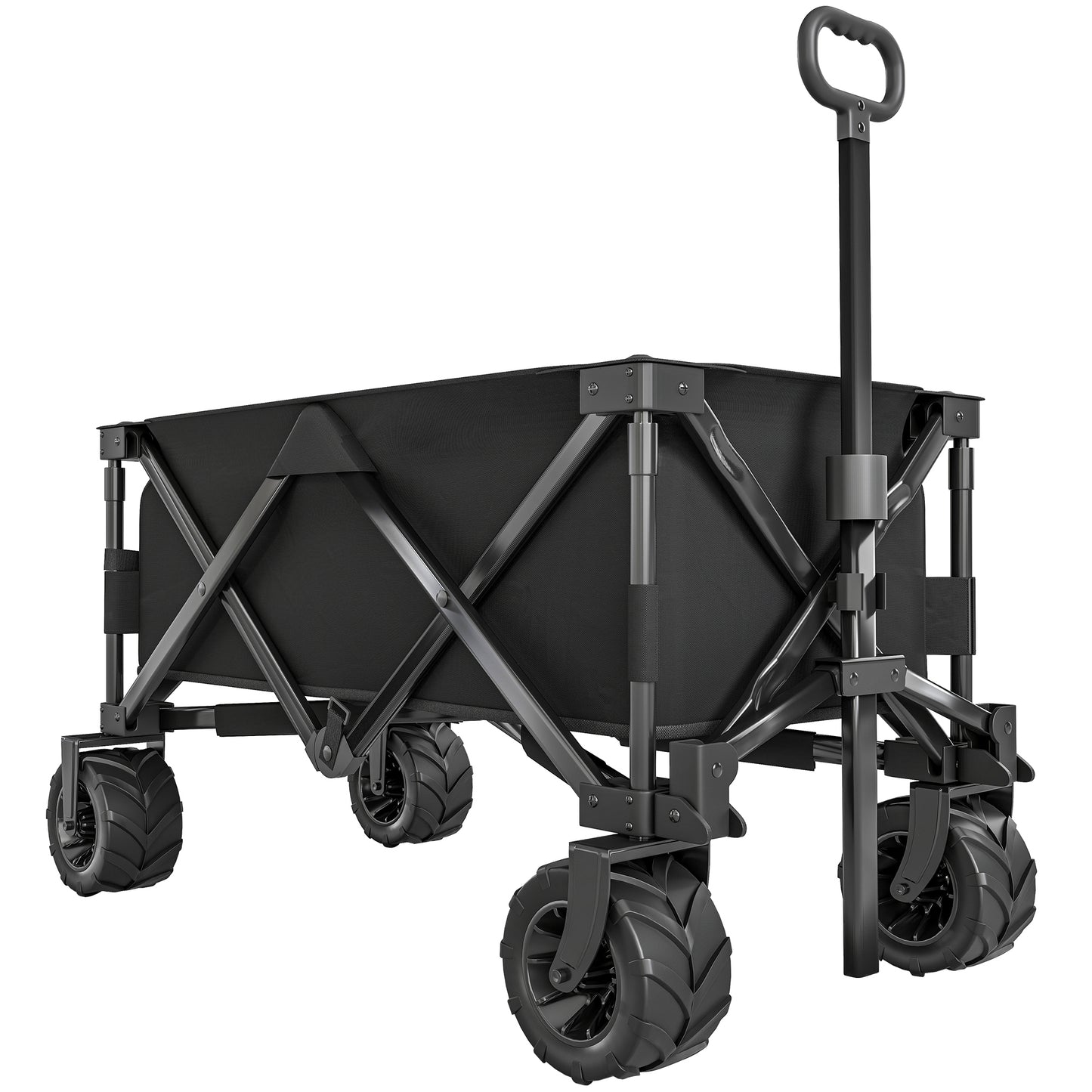 Outdoor Folding Garden Trolley on Wheels