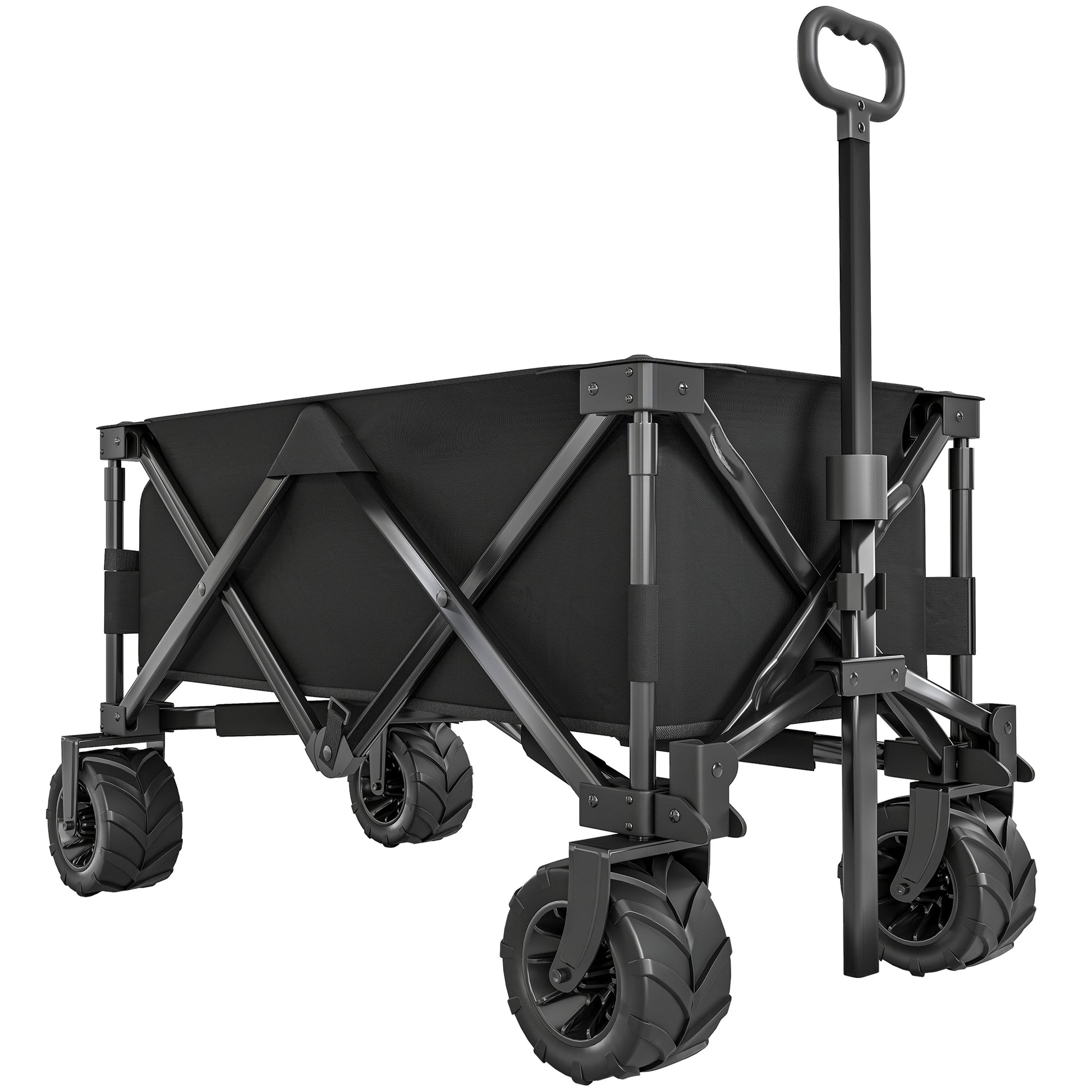 Outdoor Folding Garden Trolley on Wheels