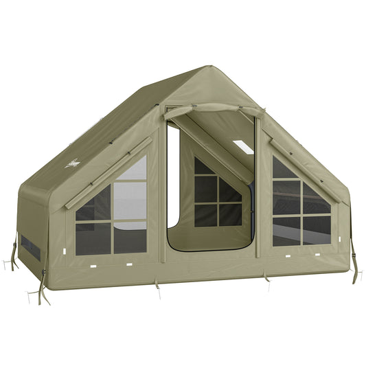 Inflatable Camping Tent with Pump and Stove Jack Hole (1)