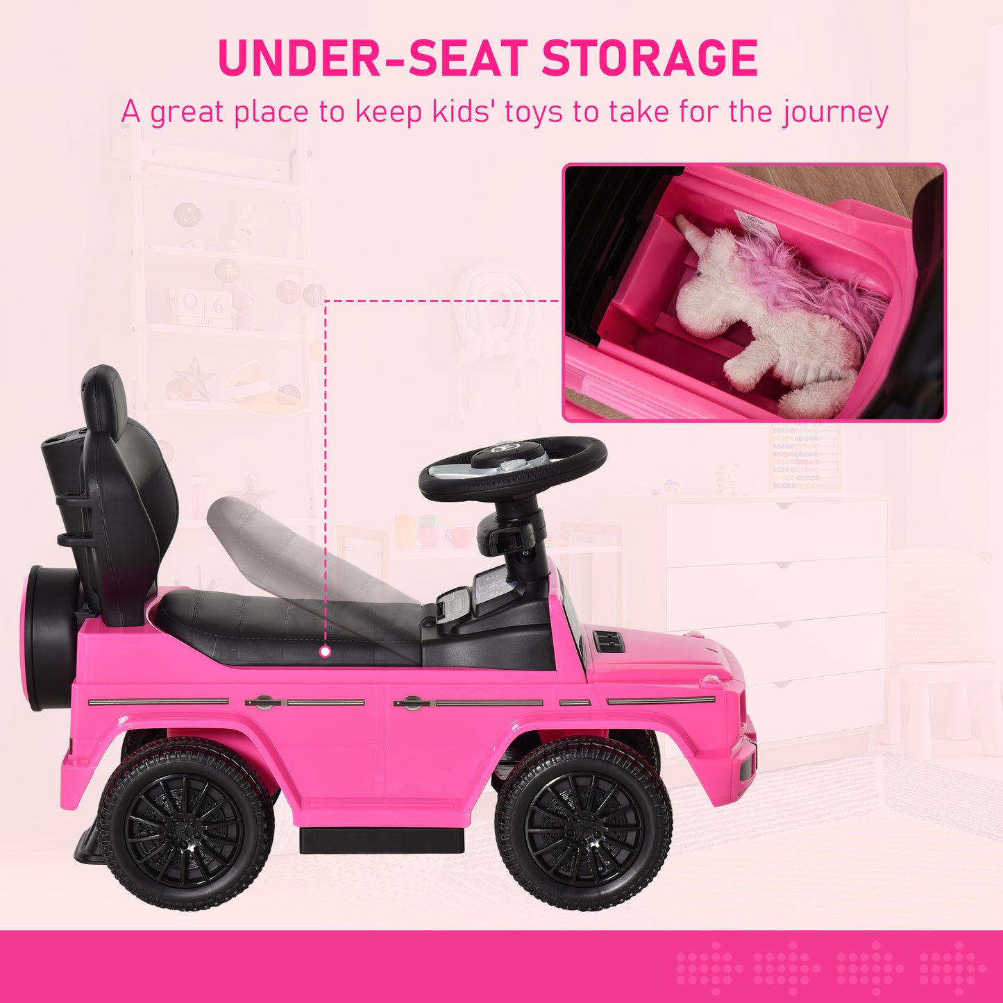 3 in 1 Kids Children Ride on Push Car Toddler Sliding Car G350