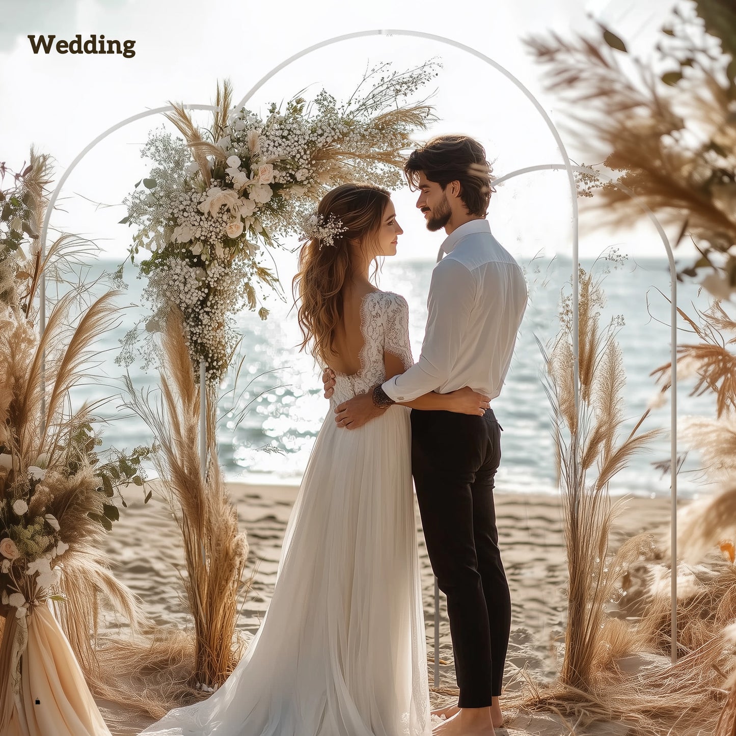 Wedding Arch Frame Set, Metal Balloon Arch Stand Set