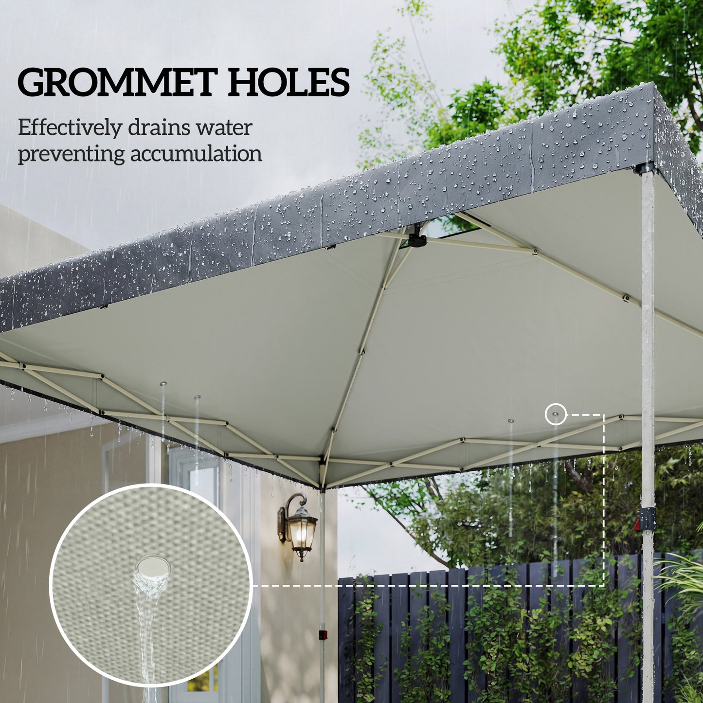 Gazebo Roof Replacement UV50+ Waterproof Pop Up Canopy Cover