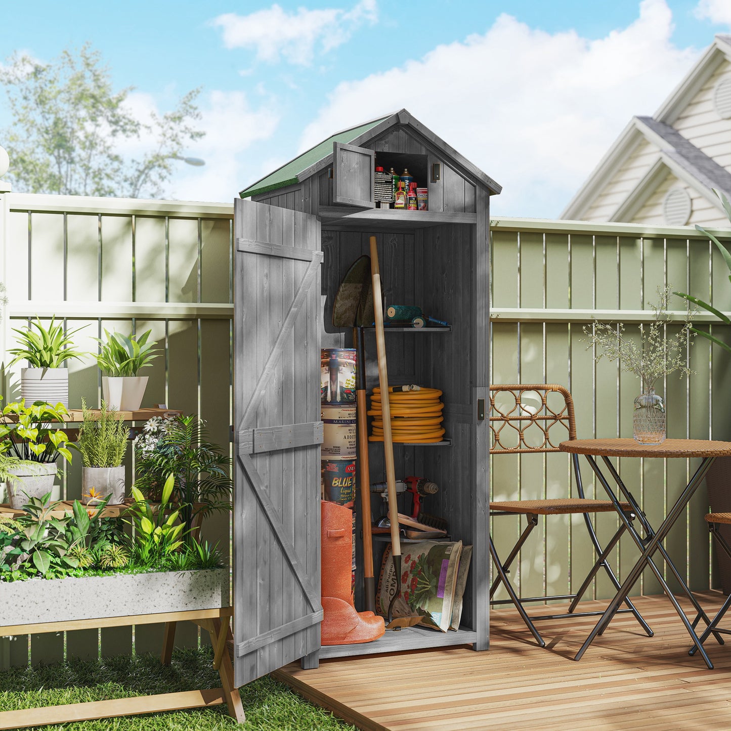 Wooden Garden Shed, Utility Outdoor Small Shed