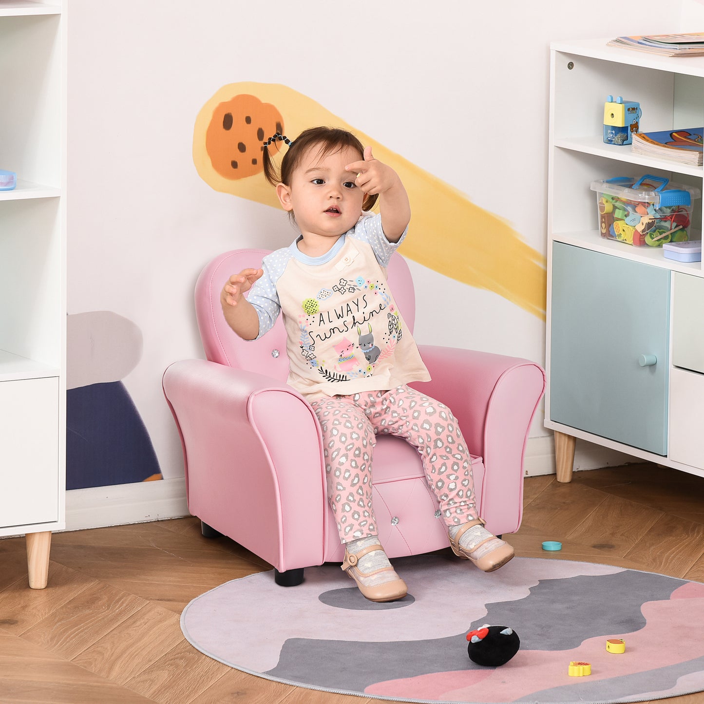 Kids Armchair Toddler Chair Seating Relax Playroom Seater Girl