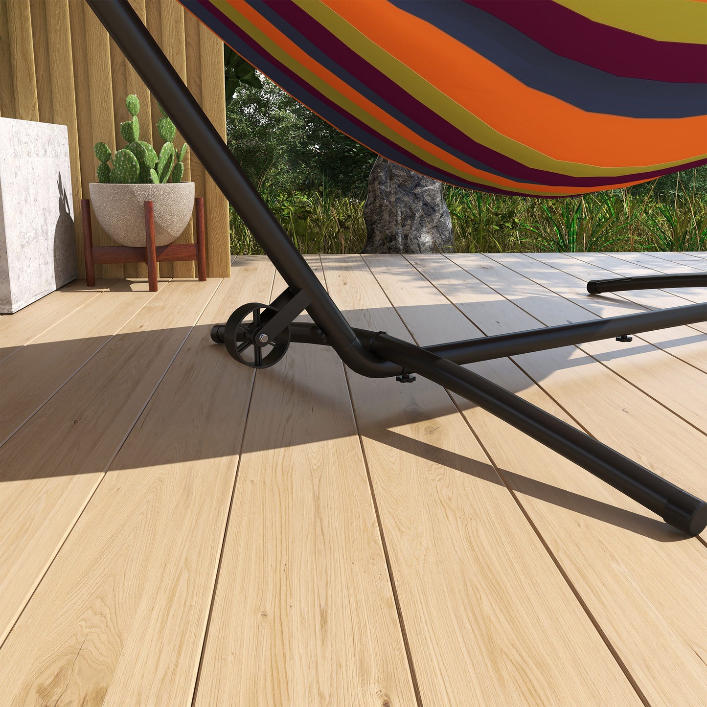 9.5ft Hammock Stand, Portable Hammock with Wheels