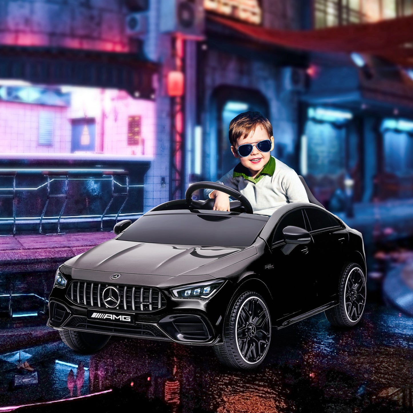 Mercedes-Benz AMG CLA 45 Licensed 12V Kids Electric Car Ride on Car