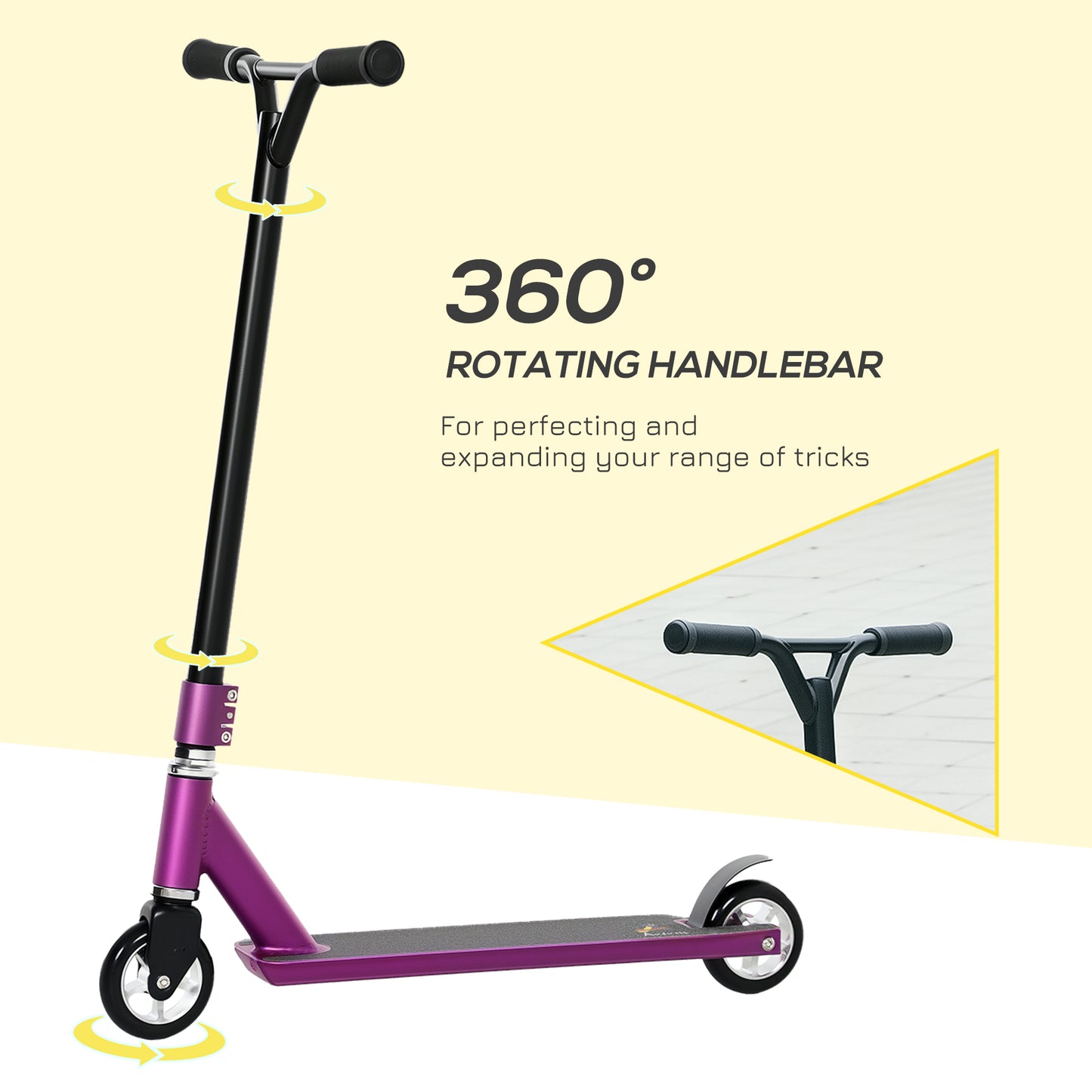 Stunt Scooter, 360° Entry Level Tricks Scooter w/ Lightweight (1)