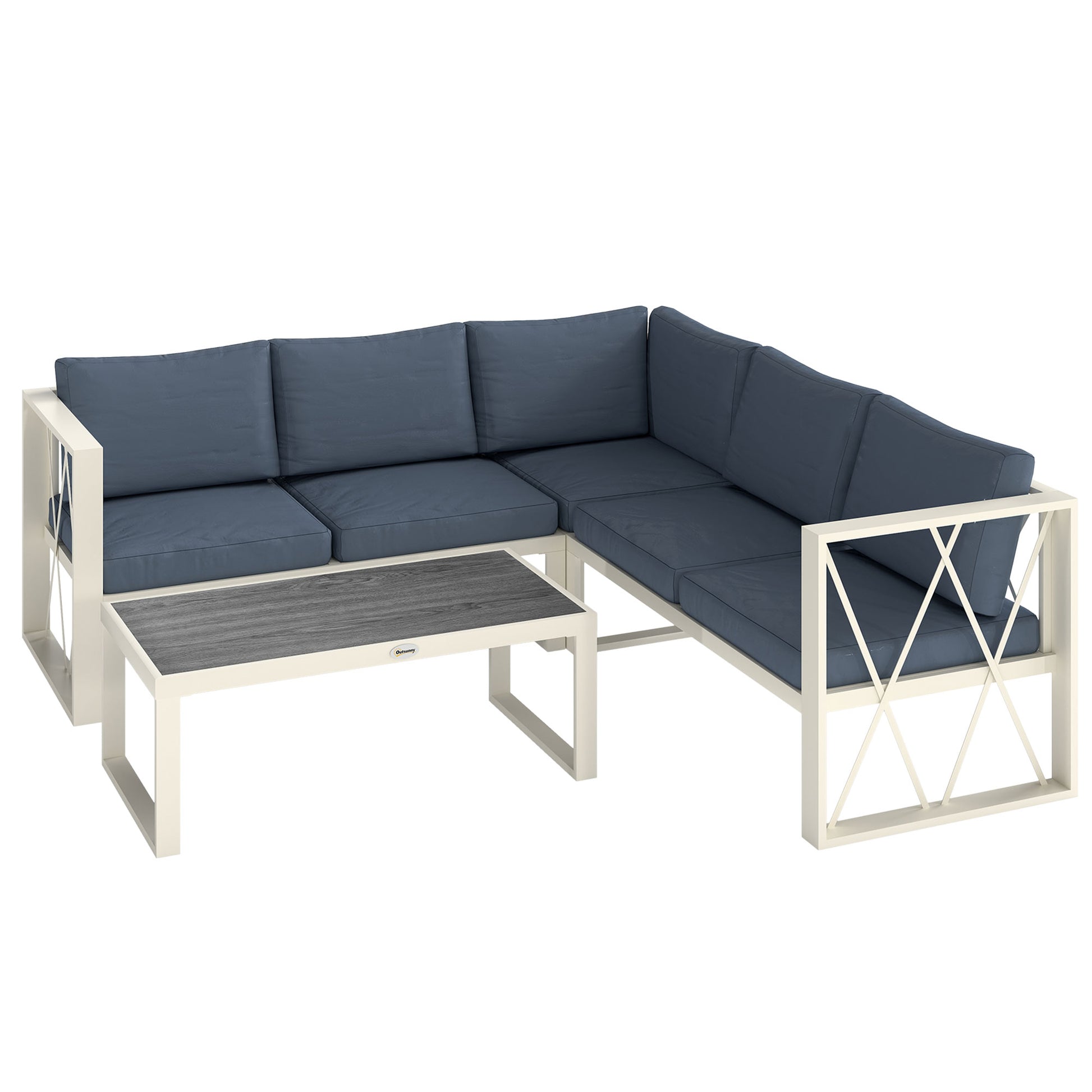 Four-Piece L Shaped Garden Furniture Set