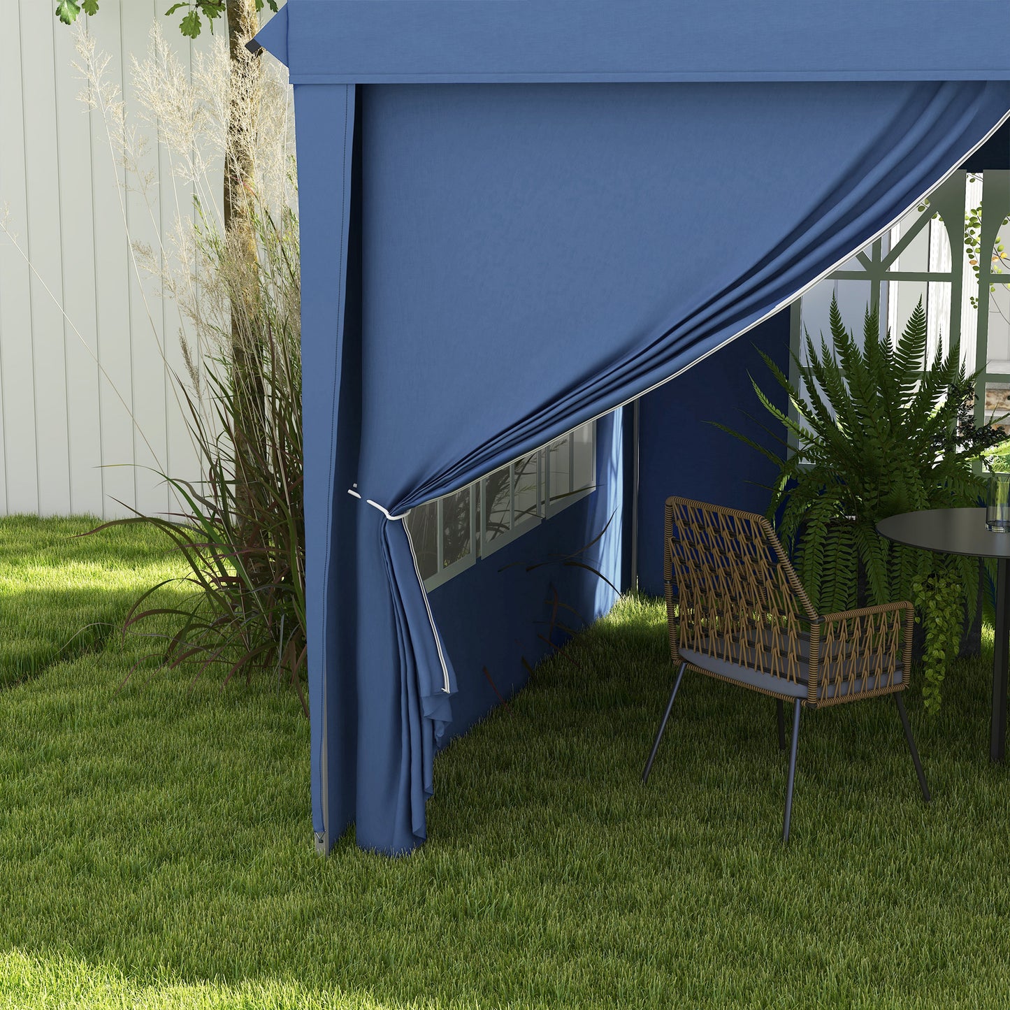3 x 6m Pop-Up Gazebo, with Curtain Walls and Windows