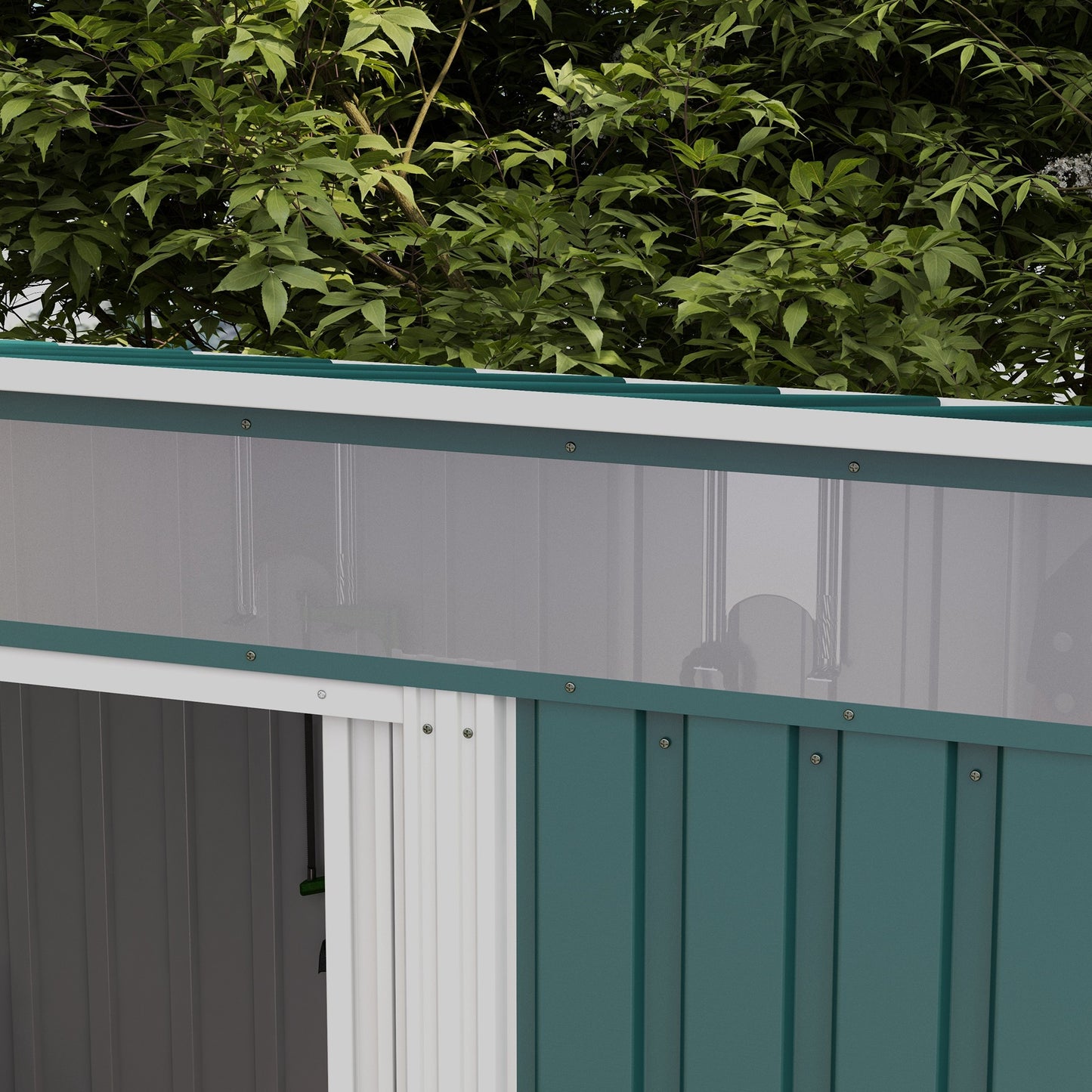6.5 x 4FT Galvanised Metal Shed with Foundation Kit