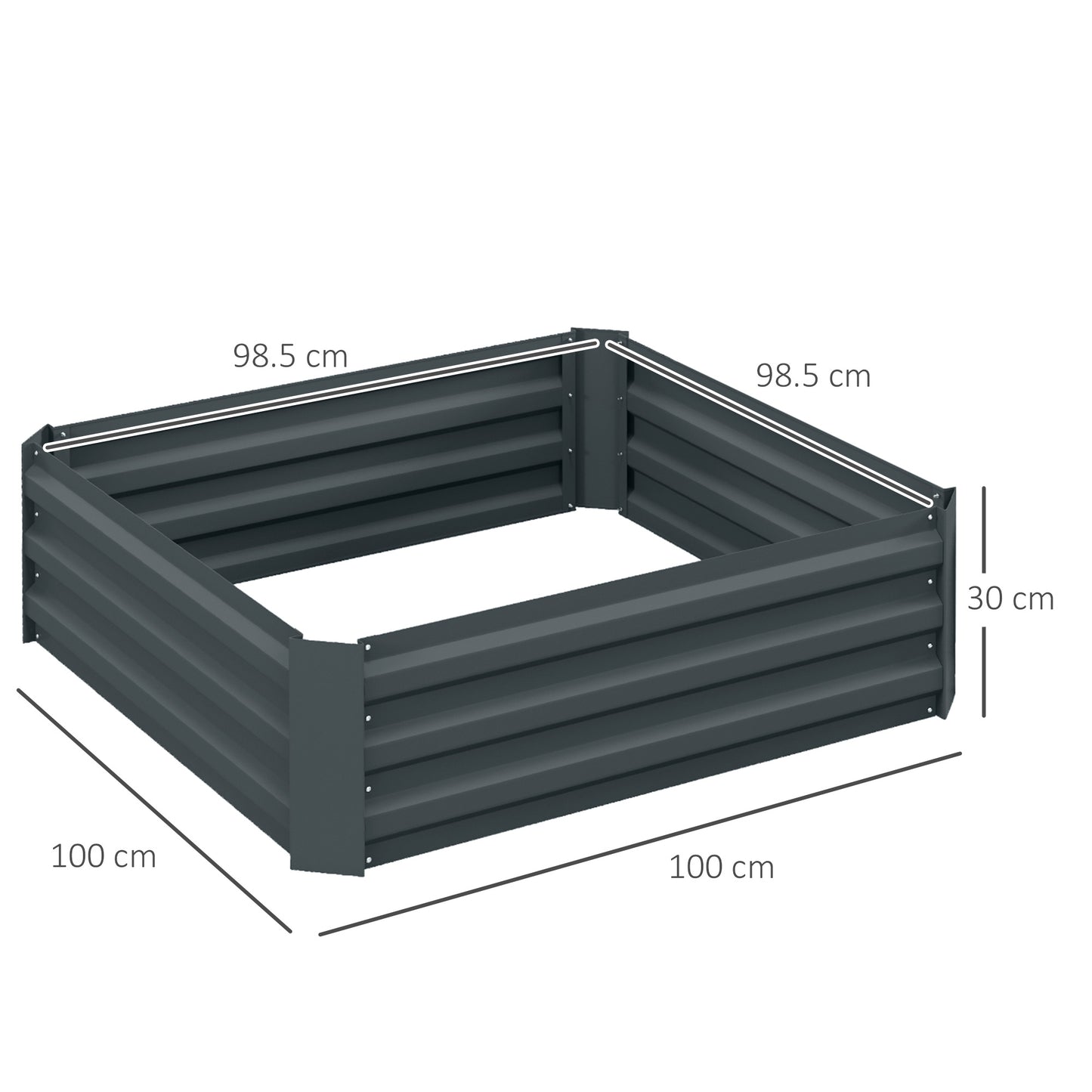 Set of 2 291L Raised Garden Bed