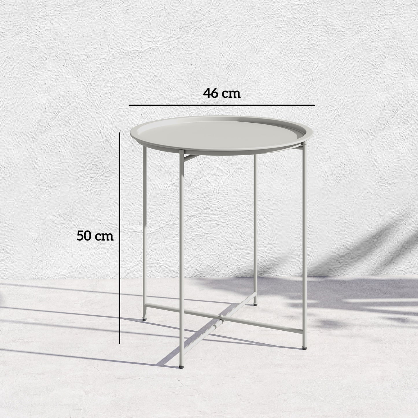 Steel Removable Tray Top Garden Table - Blue