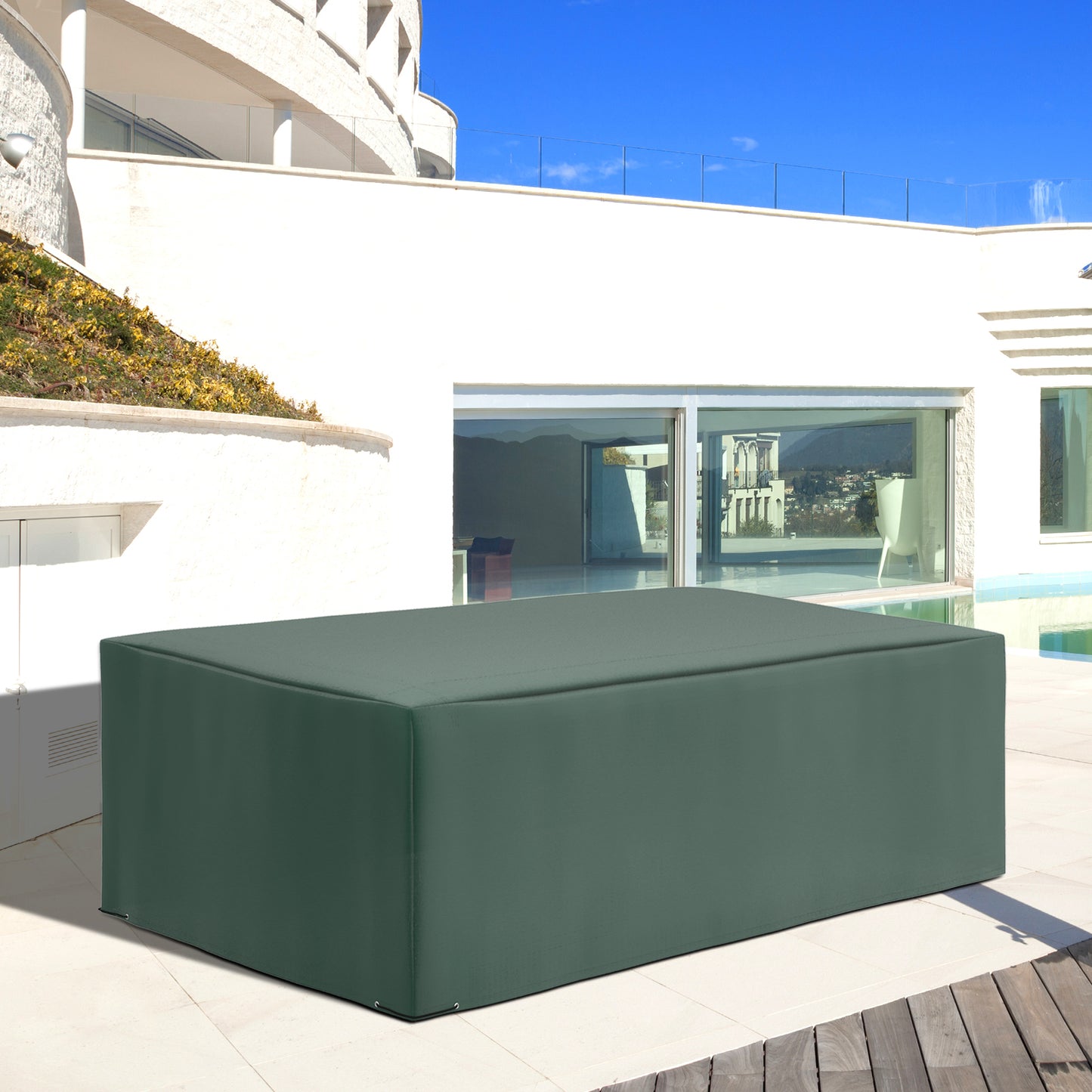 255x142cm Outdoor Garden Rattan Furniture Protective Cover Water UV