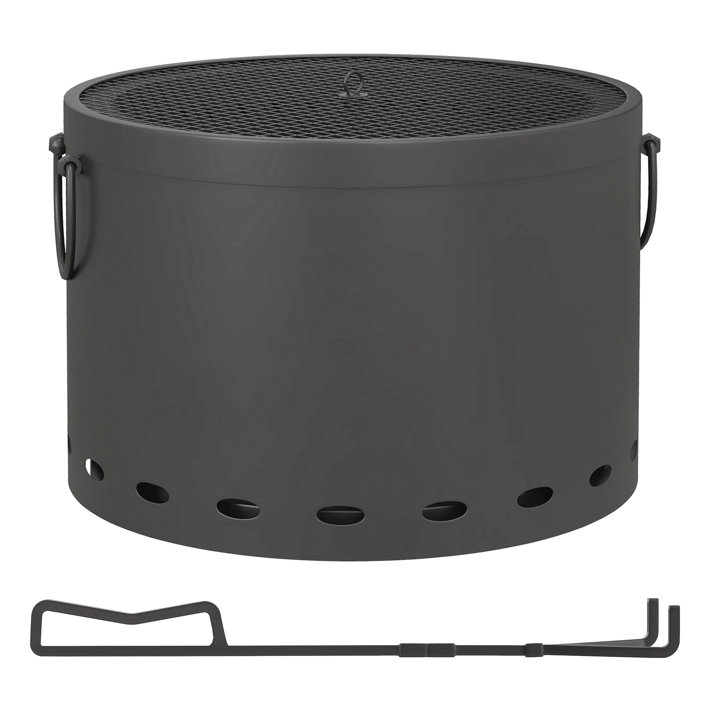 Smokeless Fire Pit, 38cm Portable Wood Burning Firepit