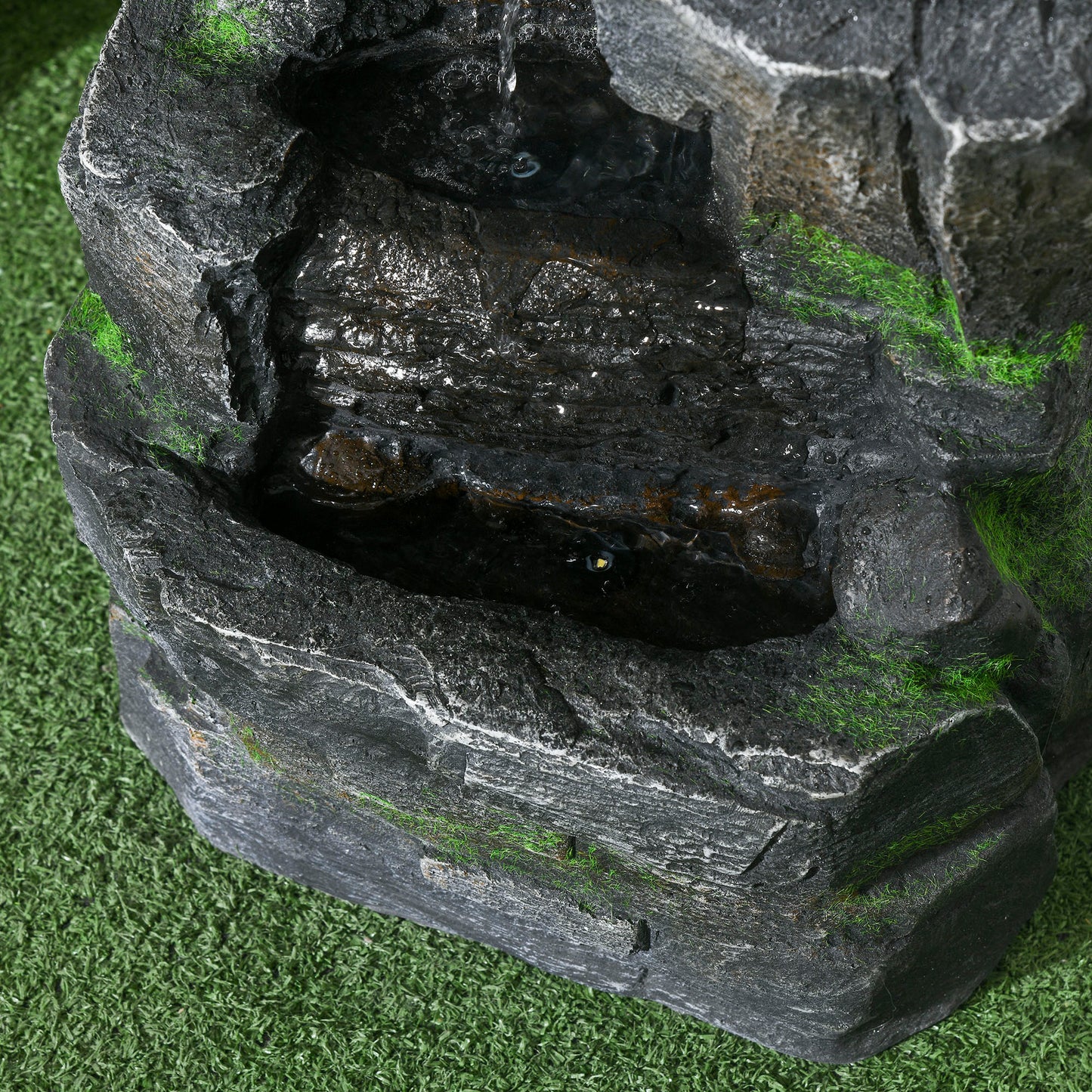 Garden Water Feature with LED Lights