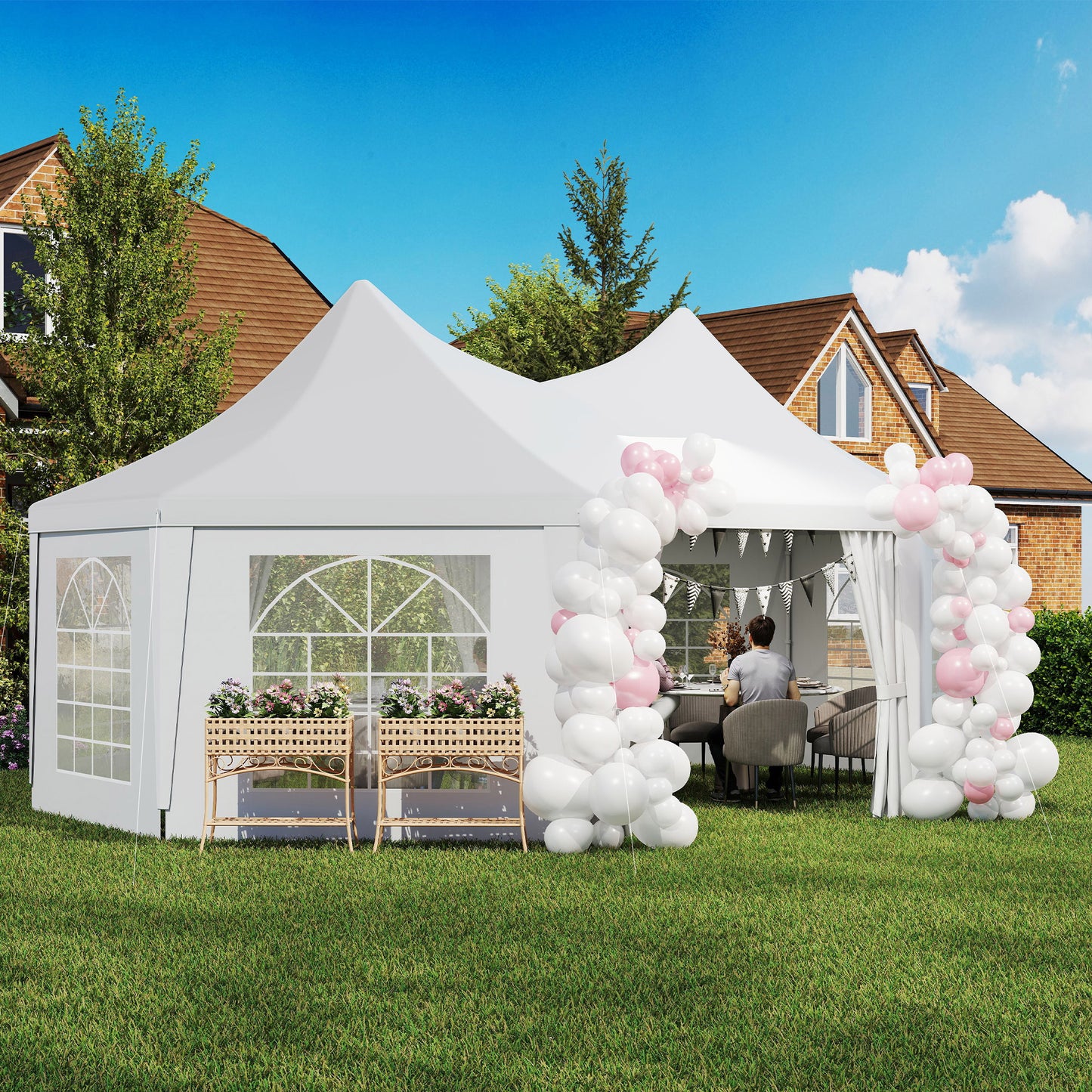 6.8 x 5m Octagonal Marquee Gazebo