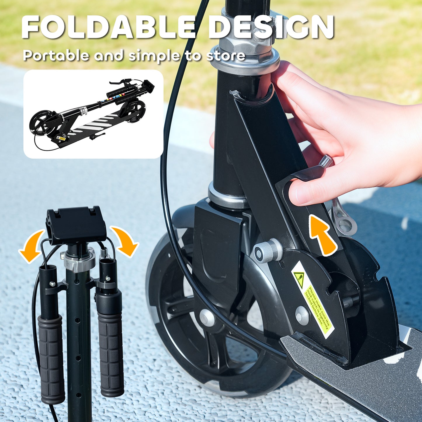 Scooter for Kids Aged 3-8 Years, with Adjustable Handle