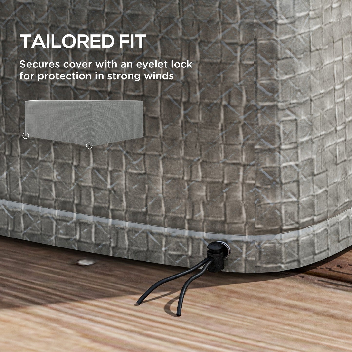 235 x 190 x 90 cm Large Patio Set Covers