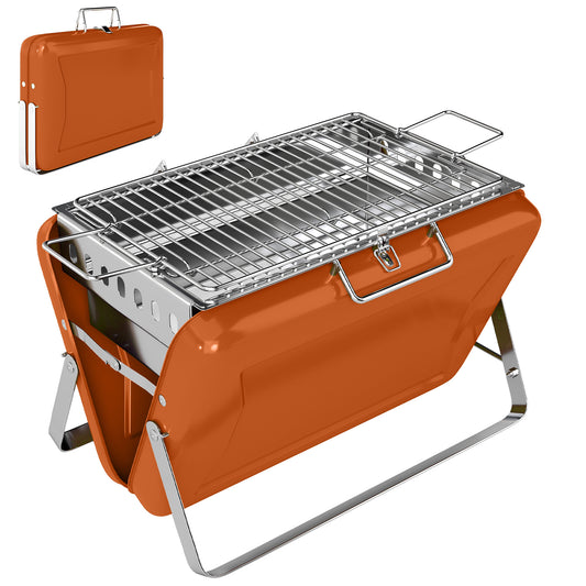 Charcoal BBQ Grill Portable Stainless Steel Barbecue