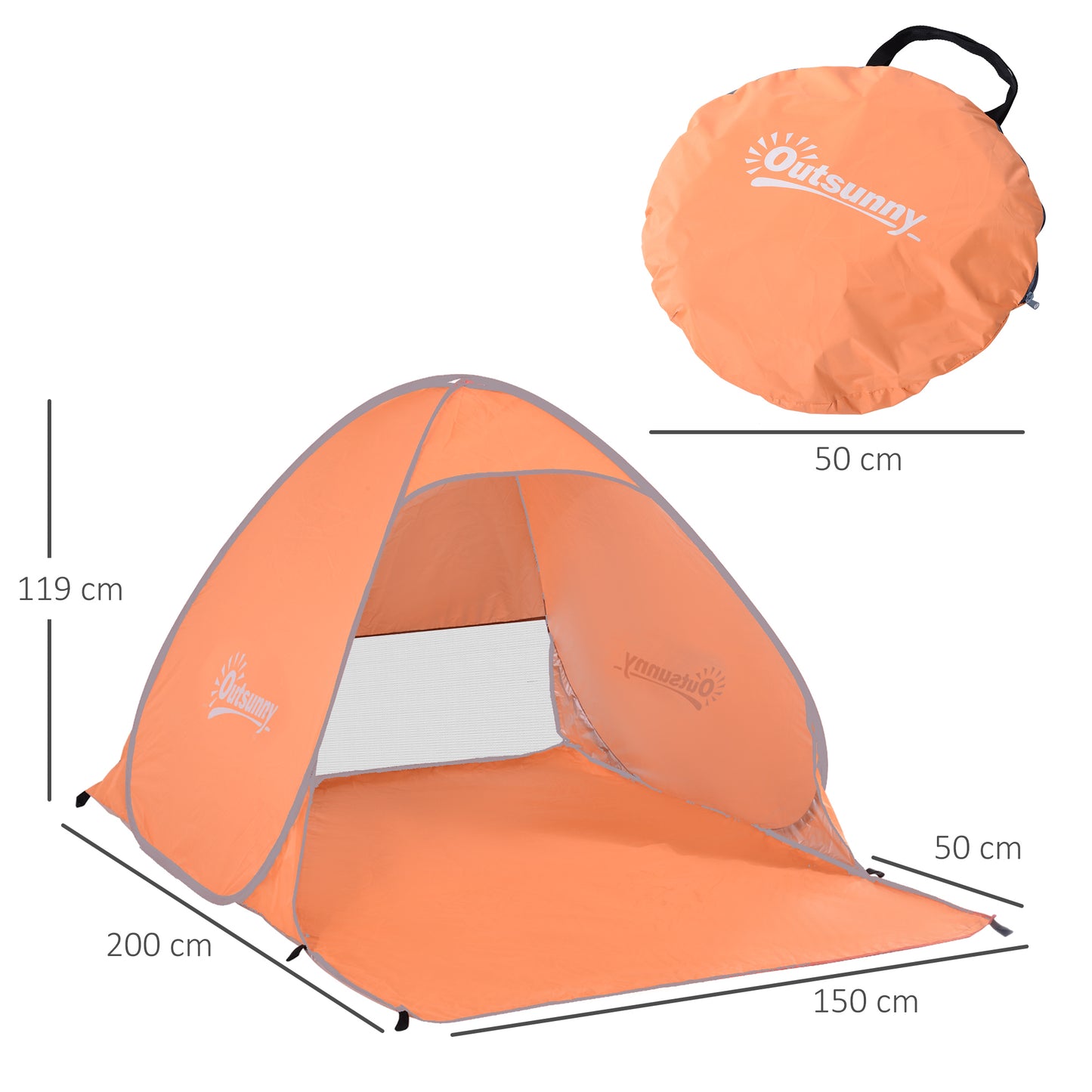 2 Person Pop Up UV Shelter Shade