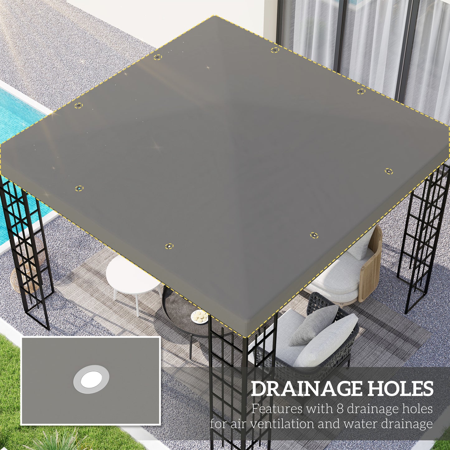 3 x 3(m) Gazebo Frame Replacement