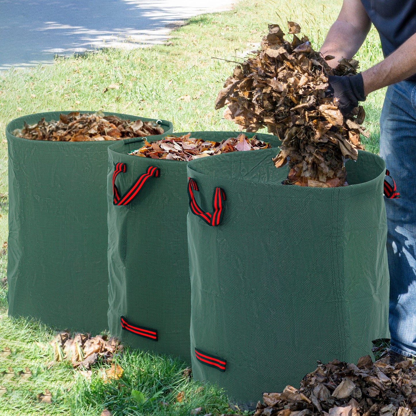Garden Waste Bags, 272L x 3 Heavy Duty Garden Bags